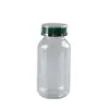 Botella Transparente para Producto de Cuidado de la Salud de Hombro Inclinado de 200cc Botella para Medicamentos para Mascotas Tableta 200ml Botella para Cápsulas de Aceite de Pescado Caramelo