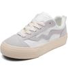 Zapatos de lona rojos retro informales de suela gruesa para mujer, zapatillas de skate de estilo coreano, combinables con todo, con diseño de nicho moderno, primavera y otoño de 2023