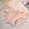 Estilo Rosa Ola Lunares Estilo Fresco Bolsa Linda y Cómoda para Niña Japonesa Encaje en Cadera Borde de Encaje Estampado Lazo Ropa Interior para Mujer