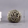 Latón puro macizo (par) Piezas de nogal Guanyin para agarrar con la mano, artículos de colección, pelotas de fitness, mascotas de té para el hogar, piezas decorativas para agarrar con la mano