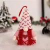 Decoraciones de Atmósfera para el Día de San Valentín con Luces, Figuras de Bosque de Pareja Brillantes, Muñecos sin Rostro, Escaparates del Día de San Valentín