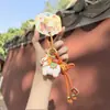 Jinnew Original Buena Suerte y Bendiciones - Abundancia de Dinero Caballo Pequeño Colgante de PVC Llavero de Dibujos Animados Encanto para Bolsa Regalo
