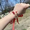Corsage de pulso casamento noiva damas de honra flor de pulso casamento melhor amiga pulseira estilo floresta crianças dança flor de pulso