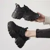 Zapatos Chunky de Papá para Mujer 2026 Nuevos Otoño Zapatos Pequeños que Aumentan la Altura Zapatos de Plataforma Negros Casuales Zapatos Deportivos Otoño