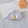 Película de Simulación Cabeza de Flor Phalaenopsis Pétalos Flores de Simulación Accesorios Tocado Pinza para el Cabello Bricolaje Hecho a Mano Decoración de Ceremonia de Boda
