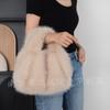 Bolso de Felpa de Zorro Sintético Nuevo Otoño e Invierno Bolso de Hombro Cruzado Todo-partido de Gama Alta Bolso de Mano de Alto Valor