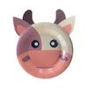 Amazon Cross-border Novo Animal Head Shape Cartoon Dinner Plate Children's Birthday Party Supplies Bandeja de papel em forma