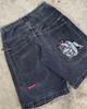 Comercio Electrónico Transfronterizo Shorts de Mezclilla para Hombre Primavera/Verano 2024 Modernos Lavado Enzimático Mezclilla Pantalones Medianos Sueltos Casuales Pantalones Capri