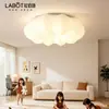 Lámpara de techo estilo crema para protección ocular, luz de dormitorio, luz LED para dormitorio principal, luminaria con forma de nube para habitación infantil, ha sido conectada a la aplicación Mi Home