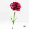 Cravo Único com Haste Longa Flor de Seda Artificial Sala de Estar Mesa de Jantar Flor Falsa Arranjo de Flores Flor de Plástico Vaso de Flores de Plástico Arranjo de Flores
