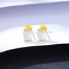 PAG &amp; MAG Niche ins Jewelry - Pendientes de plata de ley 925 con circonitas para mujer, ligeros, lujosos, de alta gama, con agujeros pequeños y sencillos.