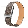 Pulseira WHOOP de couro integrada adequada para pulseira 5.0 MG, modelo esportivo padrão, pulseira acessório com moldura de metal, transfronteiriço