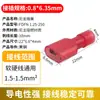 Fdfn1.25-250 Terminal de Bloque Totalmente Aislado de Enchufe Rápido Macho y Hembra de Nylon 6.3 Conector de Empalme Prensado en Frío