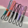 Hebilla para Mochila en Forma de D de Aleación de Zinc con Cordón de Paracord Trenzado Gancho de Hebilla de Resorte para Muñeca Multifuncional Llavero EDC Portátil Anti-Pérdida