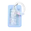 Pulseira de Coração de Pêssego de Alto Valor Estético, Elástico de Cabelo para Celular, Chaveiro, Porta-Protetor de Foto, Cartão de Ônibus, Porta-Crachá de Estudante