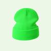 Gorro Básico Negro de Punto Clásico Transfronterizo, Gorro de Punto Liso, Gorro de Lana Estilo Europeo y Americano, Gorro Acrílico para Clima Frío, En Stock