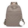 25 Mochilas Femininas Novas, Mochilas com Bordado de Losangos, Estilo Coreano Preppy Feminino, Versátil, Grande Capacidade, Repelente à Água para Viagem