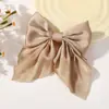 Presilha de cabelo de cetim e chifon com laço, novo sucesso de vendas transfronteiriço, para crianças, estilo Lolita e colegial, acessório de cabelo para meninas 5047