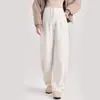Calça pantalona para gestante para usar por cima, roupa folgada para gestante, novo estilo espesso de outono e inverno, roupas Pupu plus size, calça casual para gestante