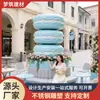 Venda Direta de Fábrica de Vários Tipos de Esculturas de Macaron em Aço Inoxidável, Designs Personalizados para Jardins e Praças, Esculturas em Aço Inoxidável para Parques Industriais