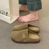 Mules Retro de Suela Gruesa sin Cierre 2026 para Uso en Exteriores, Zapatos Perezosos Boken para Mujer, Nuevo Diseño de Hebilla para Primavera y Verano