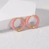 Pendientes de Color Caramelo con Diseño de Nicho Estilo Ins Europeo y Americano de Acero Inoxidable Personalizados Simples Nuevos Pendientes de Verano