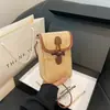 Bolsa Tejida de Gama Alta para Teléfono Móvil para Mujer, Bolso Cruzado de Moda Estilo Vacacional, Nuevo Bolso de Hombro Estilo Coreano 2026, Nicho para Viajes