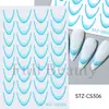 Belleza Total Transfronterizo Nuevas Pegatinas para Uñas Artísticas 3D Dibujos Animados Azul Tinta Lunares Franceses Ballena Pegatinas para Uñas Artísticas