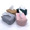 Caja de Pañuelos para Coche de Cuero con Sensación de Piel PU Caja de Pañuelos para Coche Estilo Crema Caja para Reposabrazos Parasol Caja de Pañuelos para Asiento