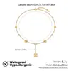 Collar de Borla con Diamantes Chapado en Oro en Forma de Y de Gama Alta de Nicho Europeo y Americano, Cadena Elegante y Adelgazante para Suéter