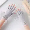 Guantes de Protección Solar para Mujer con Dedos Medios Descubiertos Guantes Finos Transpirables Antideslizantes para Mujer con Protección Ultravioleta para Conducir y Montar