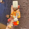 Baimao Original Miffy Coelho Boneca Chaveiro Pingente Feminino Criativo DIY Miçangas Casal Chaveiro Mochila Pingente