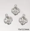 Liga de Prata Antiga Estilo Retro Novo Chinês Pingente Acessórios DIY Pingente de Chaveiro Borboleta Coração Pingente Colar Pulseira Joias