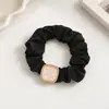 Diadema Scrunchie de Moda Estilo Francés para Mujer, Banda para el Cabello de Satén, Accesorio Simple para el Cabello