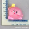 Kirby Material Resina Accesorios Soporte Casero Dibujos Animados Luminoso Funda para Teléfono Móvil Pegamento de Crema Clip de Estrella Accesorios Decorativos