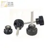 Fabricante Baquelita Acero Inoxidable 304 Tornillo Perilla Pequeña Mango Rayado Disco Cóncavo Mango Recto M456810