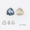 Cristales Dongzhou Triangulares 7mm Coloridos con Base Puntiaguda para Uñas Rhinestones Pequeña Cabeza de Tigre Forma Triangular Rhinestones Accesorios para Uñas DIY