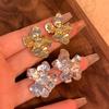 Brincos femininos ins estilo minimalista flor líquida tridimensional irregulares, studs de orelha com sensação de luxo leve e alta qualidade, novos brincos 2024