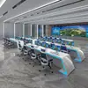 Escritorio de Tecnología de Pintura de Forma Especial Consola Simple Moderna Escritorio de Computadora Banco de Trabajo del Centro de Comando Escritorio de Despacho