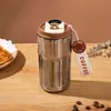 Caneca de Café Clássica Medição Inteligente de Temperatura Caneca Portátil Alto Valor de Cor Aço Inoxidável 316 Cordão Atividade Portátil Presente