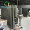 Banco de Parque de Cimento Quadrado Moda Assento de Jardim Paisagismo GRC Assento Resistente à Corrosão Mobiliário de Paisagismo Lazer