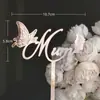Decoração de Bolo Estilo Ins Transfronteiriço Flores Dia das Mães Inserção de Bolo Acrílico Dia das Mães Borboleta Decoração de Bolo