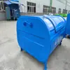 3 ganchos de brazo de hierro cuadrado cubo de basura exterior caja de recolección de basura móvil grande fabricantes en stock