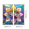 Bl305 Adhesivo electrostático para vidrio con diseño de flores de colores transfronterizos, para decoración del hogar, película para ventana de vidrio