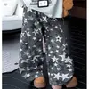 Nueva colección de otoño para niñas: Camiseta de manga larga con estampado de letras, overol con estampado de estrellas, prenda base estilo coreano y pantalones de pierna curva de moda