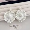 Pendientes de Girasol de Rafia Bohemia para Mujer, Flores Grandes Exageradas, Atmósfera de Verano, Pendientes Estilo Vacaciones en la Costa