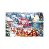 Nueva tela de fondo navideño transfronteriza para decoración de eventos, arreglo de banderas, fiesta fotográfica temática navideña para crear ambiente, personalización