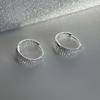 Pendientes de metal con diamantes brillantes para mujer, de lujo ligero, de alta gama, exquisitos, sencillos, a la moda, con temperamento, que combinan con todo