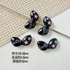 Macaron Color Cute Style Bow Paint Alloy Handmade DIY Beaded Mobile Phone Chain Colar Acessórios para Cabelo