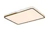 Luminária de Teto para Sala de Estar Wind Moderna Luxo Leve Cor Nogueira Cristal de Gelo Retangular Espectro Completo Luminária para Iluminação de Casa Inteira Pacote